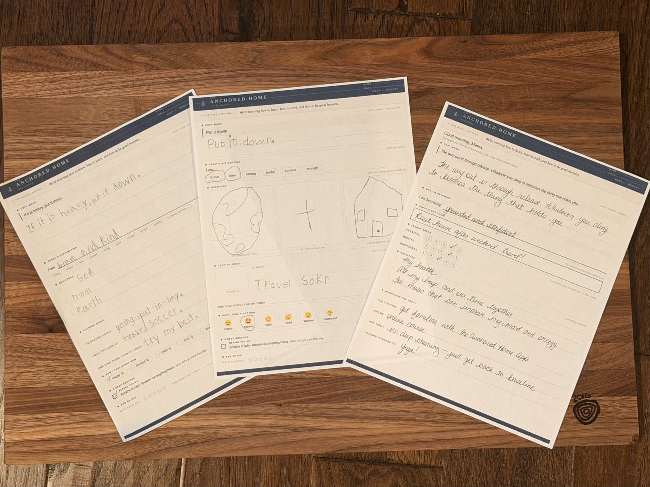 Morning Mindset pages